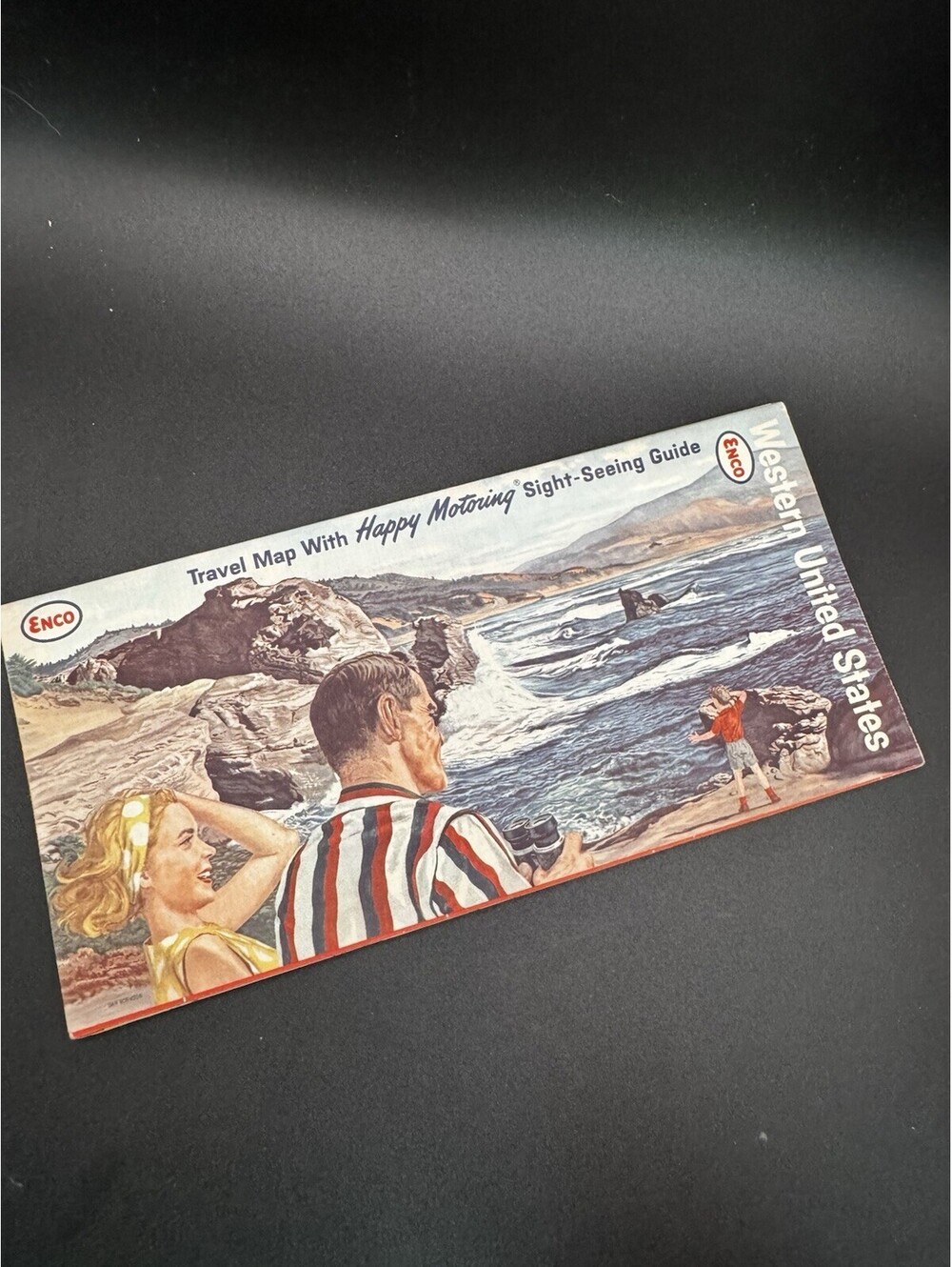 April 1963 Enco Western United States Travel Map Advertising